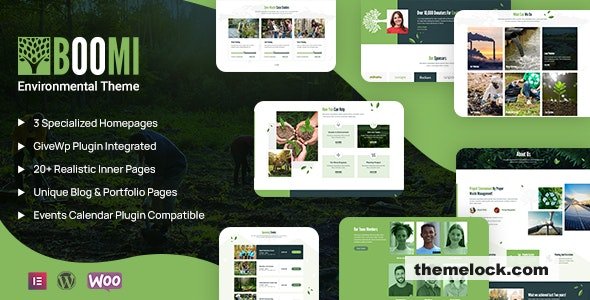 Boomi v1.07 - Environment & Ecology WordPress Theme