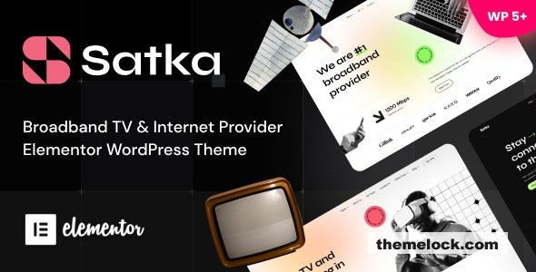 Satka v1.09 – Satellite TV & Internet Provider WordPress Theme