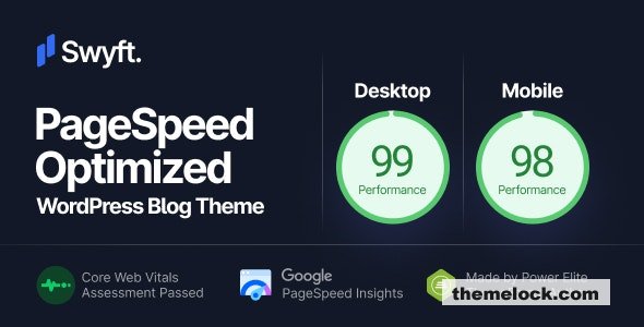 Swyft v1.0.6 – PageSpeed Optimized WordPress Blog Theme