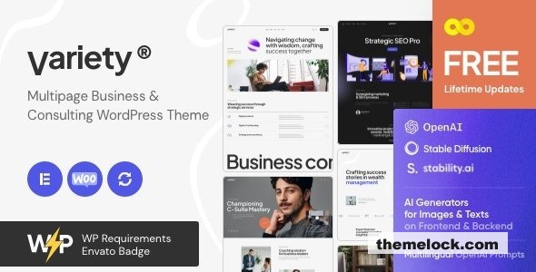 Variety v1.5 - Multipage Business & Consulting WordPress Theme