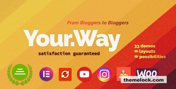 YourWay v1.2.6 – Multi-Concept Blog WordPress Theme