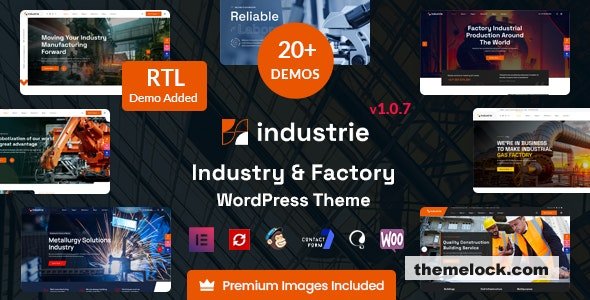 Industrie v1.5.4 – Factory & Industry WordPress Theme