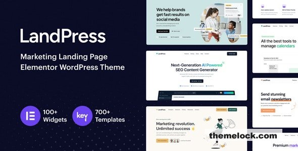 LandPress v1.5 – Marketing Landing Page Elementor WordPress Theme