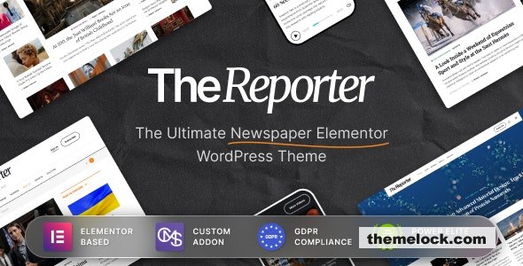 The Reporter v1.0.11 – Newspaper Editorial WordPress Theme