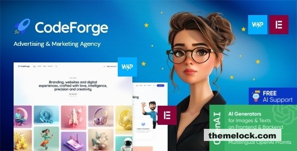 CodeForge v1.4 - IT Company WordPress Theme