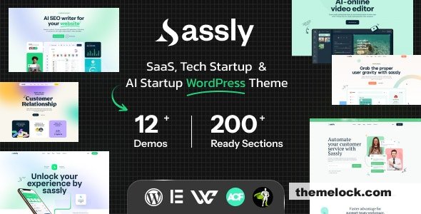 Sassly v1.2 – SaaS, AI & Tech Startup Theme
