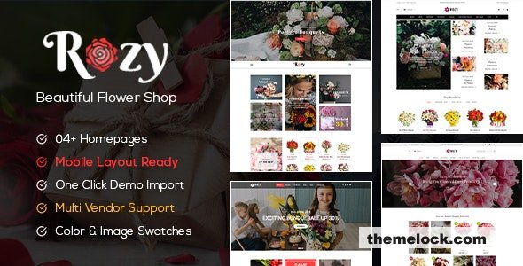 Rozy v1.2.23 – Flower Shop WooCommerce WordPress Theme (4+ Indexes + Mobile Layouts Ready)
