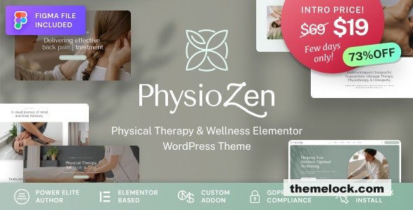 PhysioZen v1.0.1 – Chiropractor & Physiotherapy Wellness WordPress Theme