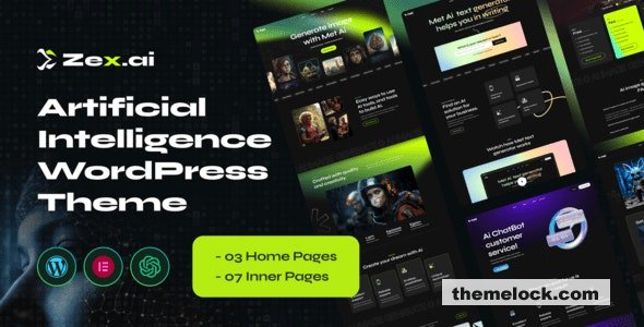 Zex v1.0 – Ai Image Generate WordPress Theme