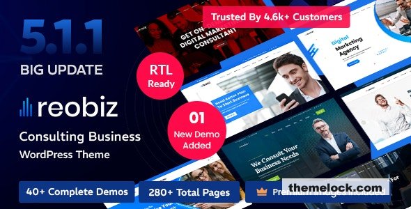 Reobiz v6.0.4 – Consulting Business WordPress Theme