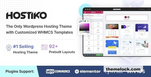 Hostiko v94.3.7 – Hosting WordPress & WHMCS Theme