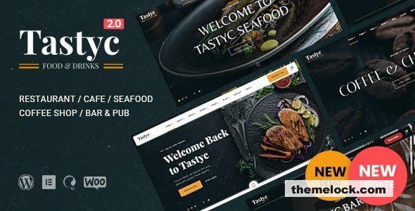 Tastyc v3.0.0 – Cafe Restaurant Theme