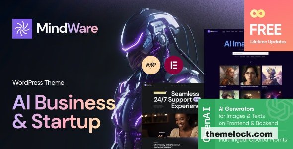 MindWare v1.3 – AI Startup, AI App & Machine Learning WordPress Theme