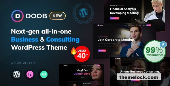 Doob v2.0.4 – Business & Consulting WordPress Theme