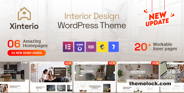 Xinterio v4.7 – Interior Design WordPress Theme + RTL