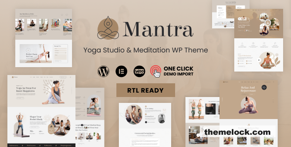 Mantra v1.0.7 – Yoga Fitness WordPress Theme