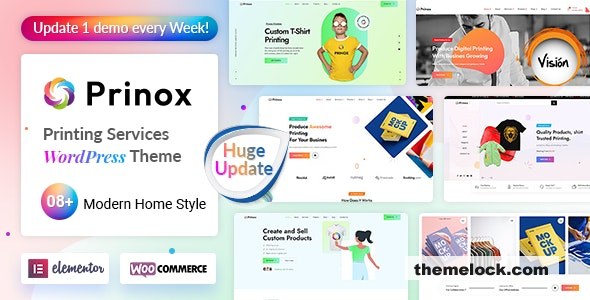 Prinox v2.1.7 - Printing Services WordPress Theme