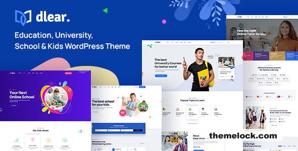 Dlear v1.0.9 – Education, University & School WordPress Theme