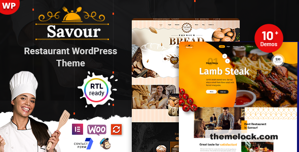 Savour v1.0.3 - Restaurant WordPress Theme