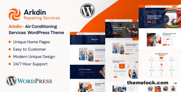 Arkdin v1.2 – Air Conditioning Services WordPress Theme