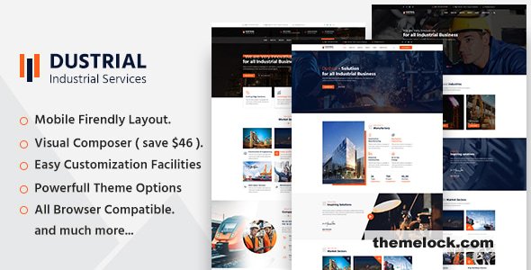 Dustrial v5.0.2 – Factory & Industrial WordPress Theme