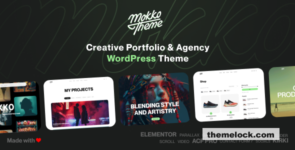 Mokko v1.2.2 – Creative Portfolio & Agency WordPress Theme