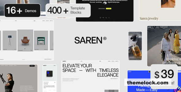 Saren v1.6.5 - Multi-Concept WooCommerce WordPress Theme