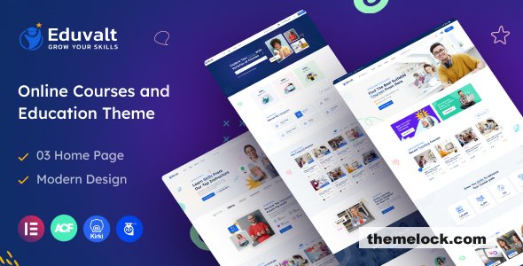 Eduvalt v2.0.5 - Online Courses & Education WordPress Theme + RTL