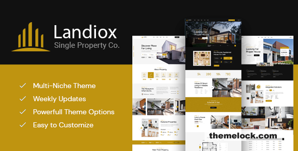 Landiox v1.0.6 - Single Property WordPress Theme