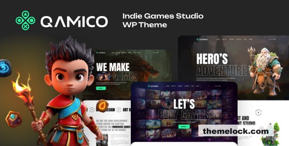 Qamico v1.1.8 – Indie Games Studio WordPress Theme