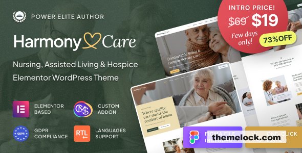 Harmony Care v1.1.0 – Private Nursing Home & Senior Care WordPress Theme