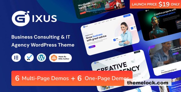 Gixus v2.7 – Business Consulting & IT Agency WordPress