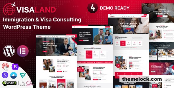 Visaland v1.2.0 – Immigration and Visa Consulting WordPress Theme