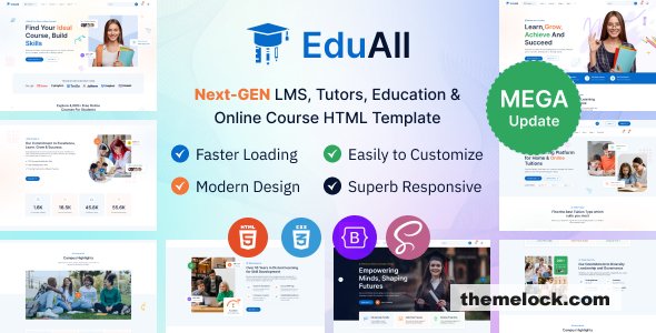 EduAll v1.0.4 - Education Tutors LMS & Online Course Template Multipurpose