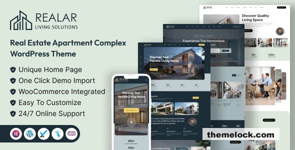 Realar v2.1.0 – Real Estate WordPress Theme