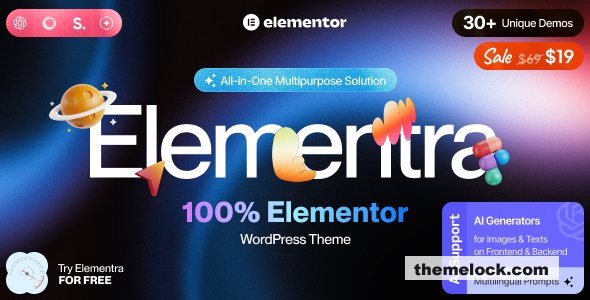 Elementra v1.0.9 – 100% Elementor WordPress Theme