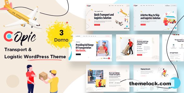 Copic v1.3 – Transport & Logistics WordPress Theme