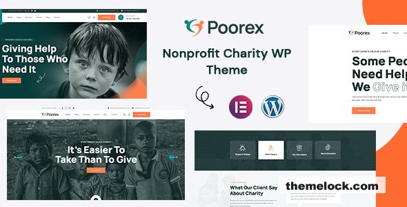 Poorex v1.0.4 – Nonprofit Charity WordPress Theme