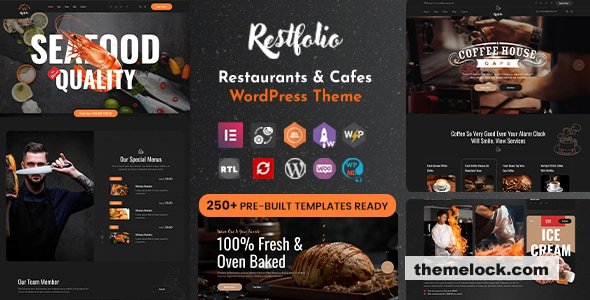 Restfolio v1.0.2 – Elementor Restaurants & Cafes WordPress Theme