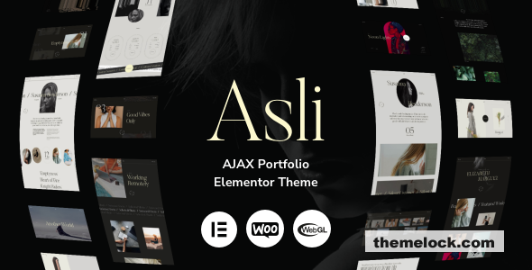 Asli v1.8.5 – AJAX Portfolio Elementor WordPress Theme