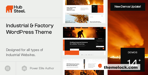 Hubsteel v1.0.1 - Industrial & Factory WordPress Theme