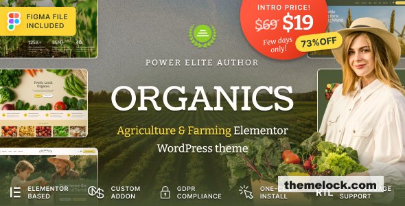 Organics v1.0.1 - Agriculture & Food Farm WordPress Theme