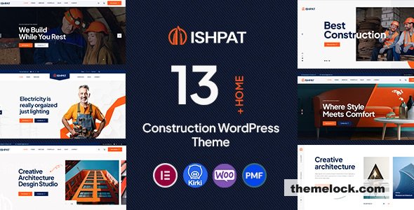Ishpat v1.0.5 - Construction WordPress Theme