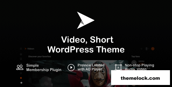 Videon v3.1 – Video, Short WordPress Theme