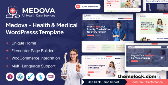 Medova v1.0.0 – Health & Medical WordPress Theme