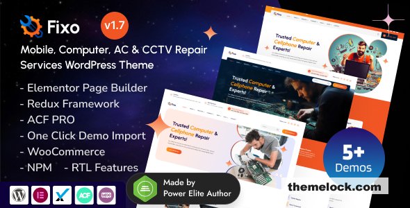 Fixo v1.7- Mobile Phone, Computer Repair & Electronics Service WordPress Theme