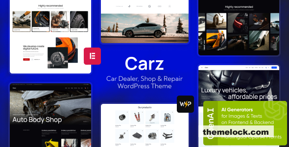 Carz v1.3 – Car Dealer, Shop & Repair WordPress Theme