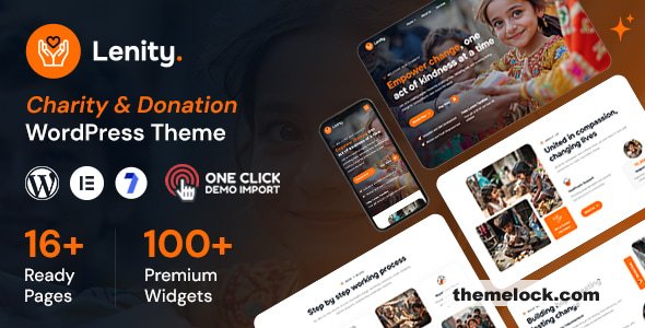 Lenity v1.0.1 – Charity & Donation WordPress Theme