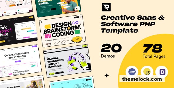 Piku – Creative Saas & Software PHP Template