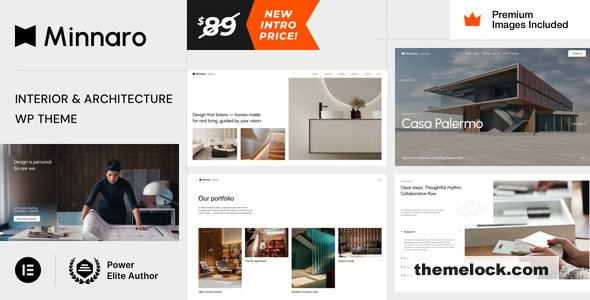 Minnaro v10 - Interior Design and Architecture WordPress Theme